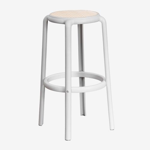 Pack De 2 Tabourets Hauts Omara Gris Clair