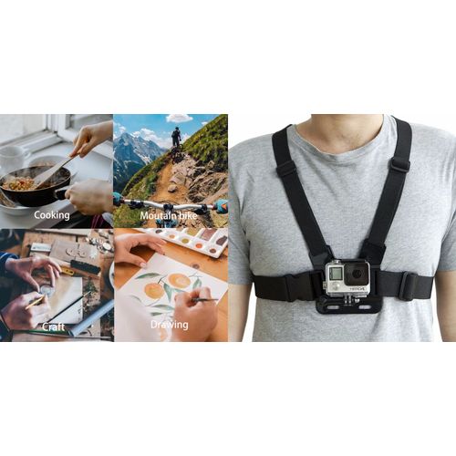 Support main libre pour caméra type gopro et téléphone portable