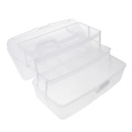 Plastique carré avec couvercle boîte de rangement conteneurs de collecte r