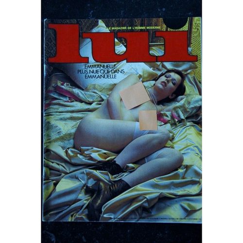 Lui 134 Mars 1975 Cover Sylvia Krystel Emmanuelle Entierement Nue F. Giacobetti Sexy Aslan 1975