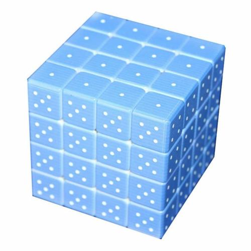 Cube Magique Braille 3d Avec Poche Pour 4x4 Pour Outil D'apprentissage En Braille Braille Iq Games