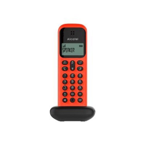 Alcatel D285 - Téléphone sans fil avec ID d'appelant - DECTGAP - (conférence) à trois capacité d'appel - rouge