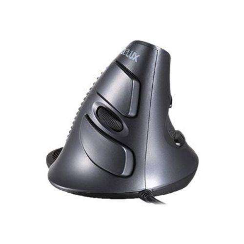 Delux M618BU - Souris - optique - 6 boutons - filaire - USB - Pour la vente au détail