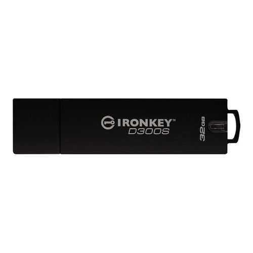 IronKey D300S - Clé USB - chiffré - FIPS 140-2 Level 3 - 32 Go - USB 3.1 Gen 1 - Conformité TAA