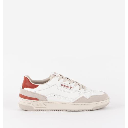 Victoria - Baskets C80 - Blanche Et Rouge - 43