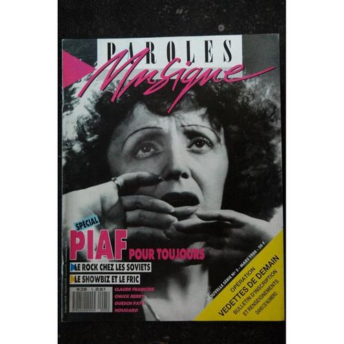 Paroles & Musique N? 5 * 1988 03 * Edith Piaf Claude Francois Chuck Berry Guesh Paty Nougaro