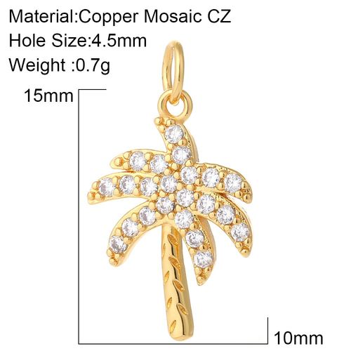 Breloques En Forme D'arbre Pour Bijoux Ex¿¿Cutif, En Vrac, En Or, Pour Document, Pendentif Du Cuir Oral Elu, Bricolage, Boucle D'oreille, Collier, Accessoires, Fournitures En Cuivre, Zcomprend Sur Un T