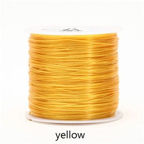 Cordon ¿¿Lastique Multicolore En Cristal, 0.8mm De Diam¿¿Tre, 50m De Long, Pour Perles, Pour Bricolage, Collier, Bracelet, Outils De Fabrication De Bijoux