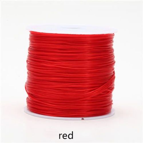 Cordon ¿¿Lastique Multicolore En Cristal, 0.8mm De Diam¿¿Tre, 50m De Long, Pour Perles, Pour Bricolage, Collier, Bracelet, Outils De Fabrication De Bijoux