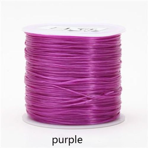 Cordon ¿¿Lastique Multicolore En Cristal, 0.8mm De Diam¿¿Tre, 50m De Long, Pour Perles, Pour Bricolage, Collier, Bracelet, Outils De Fabrication De Bijoux