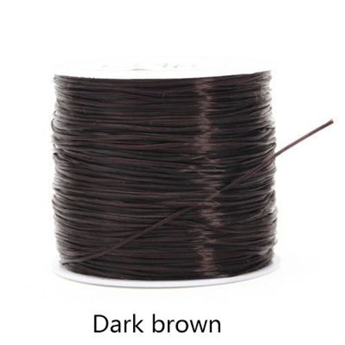 Cordon ¿¿Lastique Multicolore En Cristal, 0.8mm De Diam¿¿Tre, 50m De Long, Pour Perles, Pour Bricolage, Collier, Bracelet, Outils De Fabrication De Bijoux