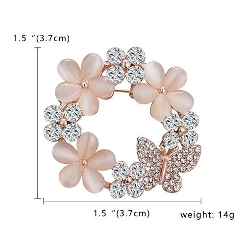 Rinbathroom-Broche En Clip De Charbon Pour Femme, Fleur De Plante, Cuir Oral Elu, Mode Europe Et Am¿¿Rique, Bijoux De Collier, Ixde Mariage