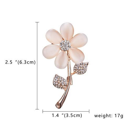 Rinbathroom-Broche En Clip De Charbon Pour Femme, Fleur De Plante, Cuir Oral Elu, Mode Europe Et Am¿¿Rique, Bijoux De Collier, Ixde Mariage