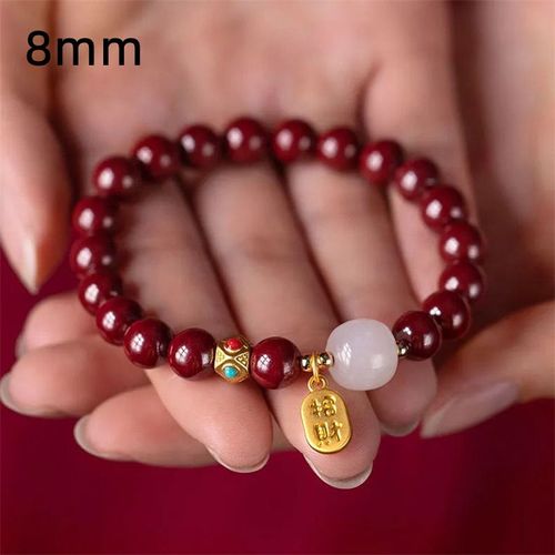 Bracelet De Perles De Transport De Ficelle Rouge Pour Hommes Et Femmes, Bracelet Porte-Bonheur, Fait ¿¿ La Main, R¿¿Glable, Attirer L'argent, Richesse