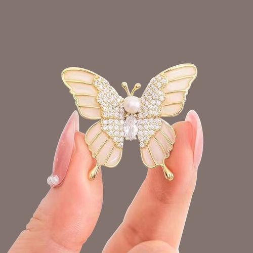 Broche ¿¿Quation Papillon Libellule Pour Dames, Alliage D'insecte, Perle Exquise, Broche Ange, ¿¿Pingle De Robe De Soir¿¿E De Mariage, Bijoux Cadeaux, Mode