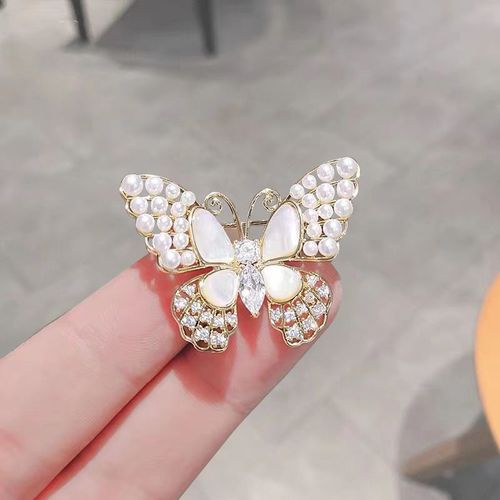 Broche ¿¿Quation Papillon Libellule Pour Dames, Alliage D'insecte, Perle Exquise, Broche Ange, ¿¿Pingle De Robe De Soir¿¿E De Mariage, Bijoux Cadeaux, Mode