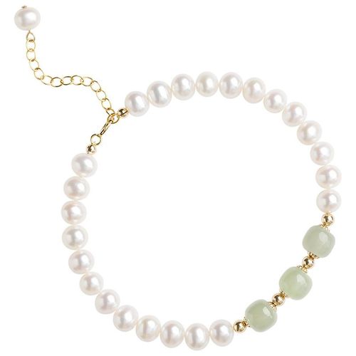 Bracelet Porte-Bonheur En Opale Blanche Naturelle Pour Hommes Et Femmes, Bijoux Tendance