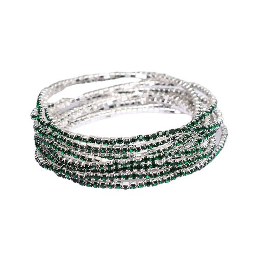 Bracelet Multicouches En Zircon Pour Femmes, Nouveau, Cor¿¿En, Perles En Cristal Color¿¿, Corde ¿¿Lastique, Fait ¿¿ La Main, Bijoux ¿¿ La Mode, Cadeau