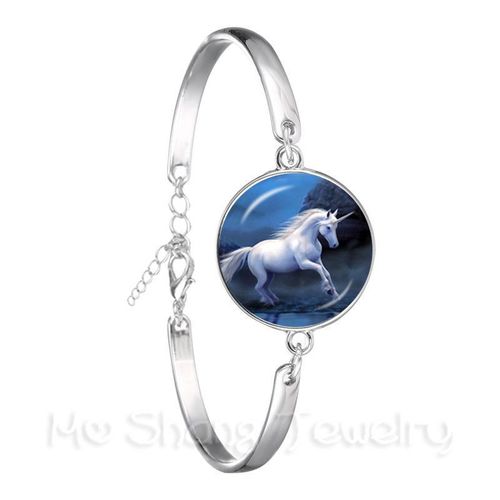Bracelet Cheval Volant Nairobi Orn Pour Femme, 18mm, Cabochon En Verre, Bijoux Plaqués Argent, Mignon, Violet, Cadeau Pour Filles