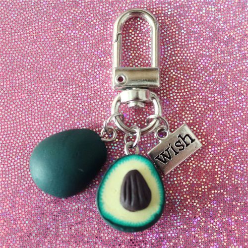 Porte-Clés Chic En Résine Transparente, Pendentif Boule De Lune, Bleu Ciel Blanc Nuage, Porte-Clés Porte-Clé, Cadeaux Pour Amis