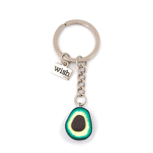Porte-Clés Chic En Résine Transparente, Pendentif Boule De Lune, Bleu Ciel Blanc Nuage, Porte-Clés Porte-Clé, Cadeaux Pour Amis