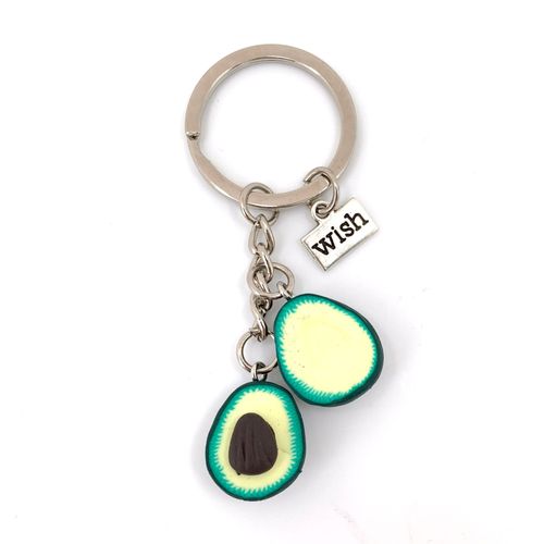 Porte-Clés Chic En Résine Transparente, Pendentif Boule De Lune, Bleu Ciel Blanc Nuage, Porte-Clés Porte-Clé, Cadeaux Pour Amis
