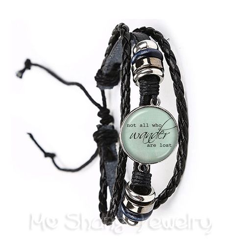 Bracelet En Cuir Noir Et Marron Pour Hommes, Femmes, Enfants, Peter Saupoudrer, Never Grow Up, Neverland, The Lost Boys Girls, Cartoon Anime Gifts