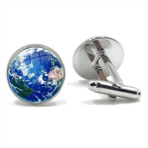 Lèvent De Manchette Globe Earth Pour Hommes, Bouton De Manchette, Argent, Prairie, Couleur Bronze, Chemise Homme Gentleman, Boutons De Manchette De Mariage, Mode, Cadeaux