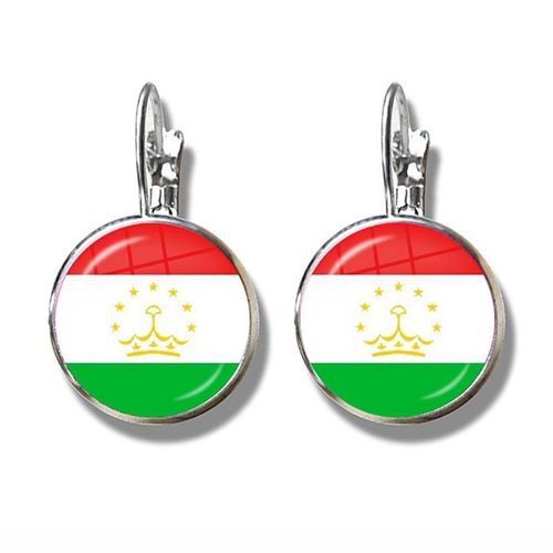 Boucles D'oreilles En Verre Avec Hameçon Pour Drapeau Français, Boucles D'oreilles Avec Drapeau National De L'irlande Du Nord, Du Pays De Galle, Du Vanuatu, De La Tonga, Du Suriname, De L'irlande, De