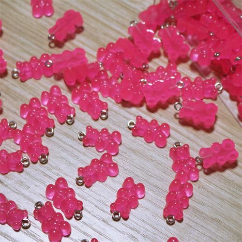 Breloques En Résine D'animal Mignon Gunibear, 35 Couleurs, Boucles D'oreilles Pendantes Exécutives, Colliers Pmotpresidence, Porte-Clés, Résultats De Bijoux À Bricoler Soi-Même