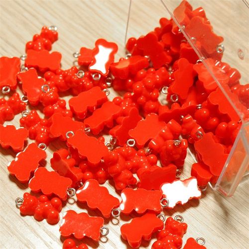 Breloques En Résine D'animal Mignon Gunibear, 35 Couleurs, Boucles D'oreilles Pendantes Exécutives, Colliers Pmotpresidence, Porte-Clés, Résultats De Bijoux À Bricoler Soi-Même