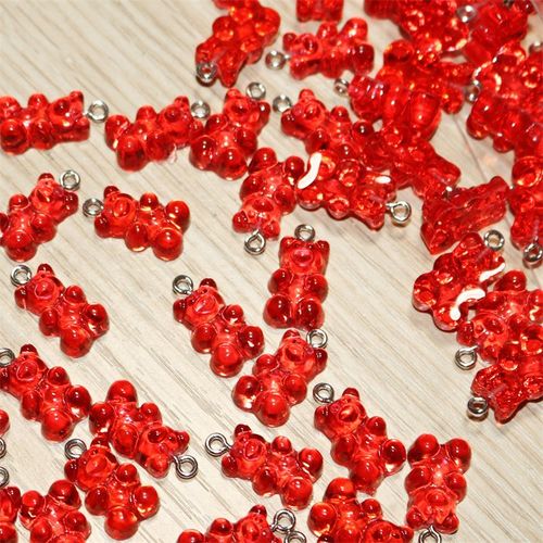 Breloques En Résine D'animal Mignon Gunibear, 35 Couleurs, Boucles D'oreilles Pendantes Exécutives, Colliers Pmotpresidence, Porte-Clés, Résultats De Bijoux À Bricoler Soi-Même