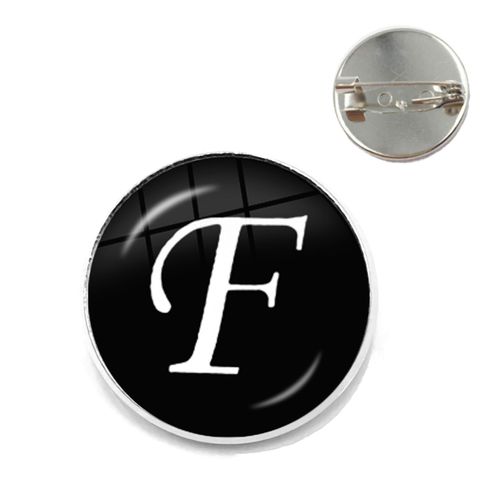 A-Z Unique Alphabet En Cuir Broches 26 Lettres Id Nom Chia Bateau Rhodium Placage Collier Pins Pour Hommes Femmes Enfants Famille Cadeau
