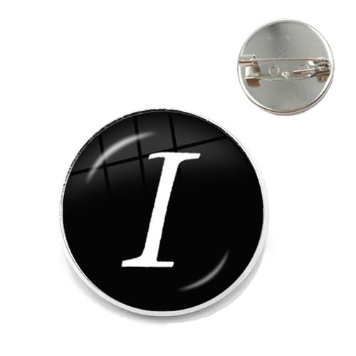 A-Z Unique Alphabet En Cuir Broches 26 Lettres Id Nom Chia Bateau Rhodium Placage Collier Pins Pour Hommes Femmes Enfants Famille Cadeau