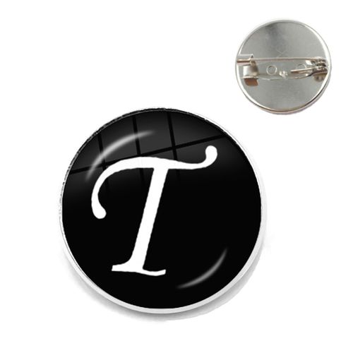 A-Z Unique Alphabet En Cuir Broches 26 Lettres Id Nom Chia Bateau Rhodium Placage Collier Pins Pour Hommes Femmes Enfants Famille Cadeau