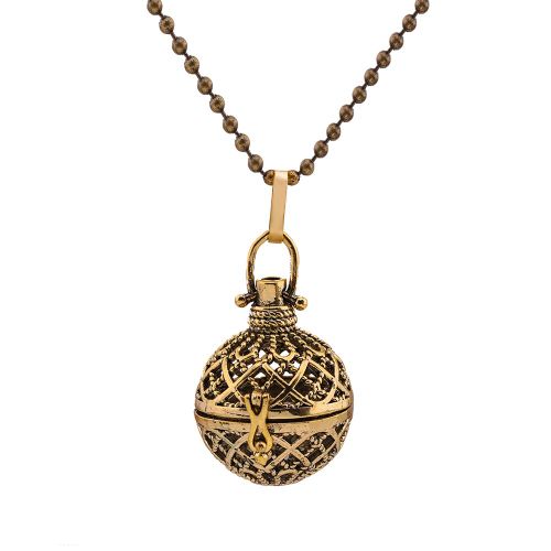 Collier Aromathérapie En Forme De Poisson Rouge Pour Femmes, Boule De Musique, Diffuseur D'huile Essentielle, Médaillon De Parfum Vintage, Pendentif Couronne, Bijoux À La Mode