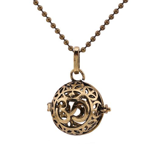 Collier Aromathérapie En Forme De Poisson Rouge Pour Femmes, Boule De Musique, Diffuseur D'huile Essentielle, Médaillon De Parfum Vintage, Pendentif Couronne, Bijoux À La Mode