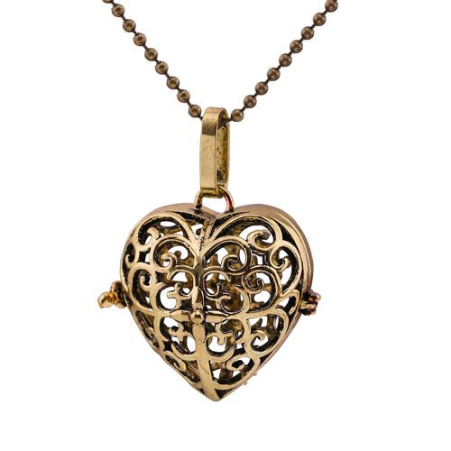 Collier Aromathérapie En Forme De Poisson Rouge Pour Femmes, Boule De Musique, Diffuseur D'huile Essentielle, Médaillon De Parfum Vintage, Pendentif Couronne, Bijoux À La Mode