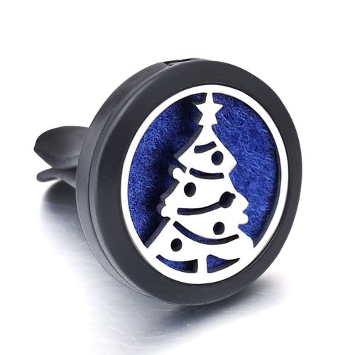 Ailes D'ange En Acier Inoxydable, Désodorisant De Voiture Noir, Médaillon D'aromathérapie, Diffuseur D'huile Essentielle, Pendentif Personnalisé Accepté