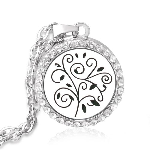 Collier Médaillon Diffuseur Douze Constellations En Acier Inoxydable, Pendentif Sexuellement, Huile Essentielle, Aromathérapie, Cadeau Bijoux Femme, Neuf