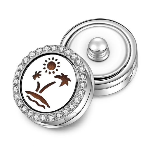 Bracelet À Pression Magnétique Aromathérapie, 16 Nouveaux Modèles, Médaillon De Parfum En Acier Inoxydable, Diffuseur D'huile Essentielle