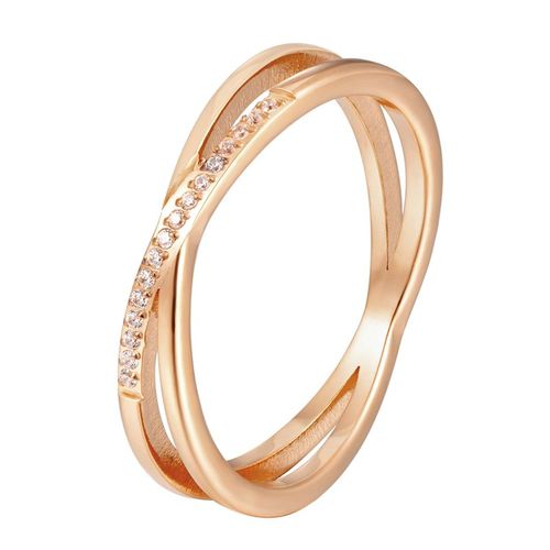 Bague En Acier Au Titane Pour Femme, Bijoux D'amour Incrustés, Belle Et Exquise, Haute Qualité, Mode, Vente En Gros