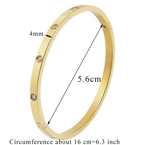 Bracelets En Acier Inoxydable Pour Femmes, Magnifique Bijou Pour Amoureux, Cubique, Contre-Indiqué, Doré, Cadeaux