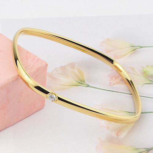 Bracelet Fermé En Cristal D'acier Au Titane Pour Femme, Bracelet D'amour, Porter Avec Une Circonférence Inférieure À 17cm, Bijoux De Mariage