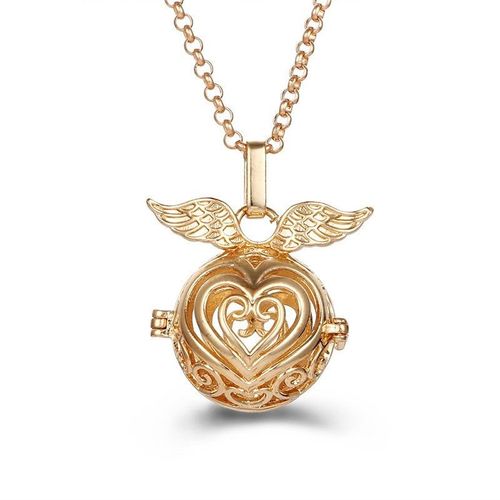 Diffuseur D'aromathérapie Vintage Du Mexique Pour Femme, Médaillons D'appel, Collier Doré, Pendentif De Haute Qualité, Bijoux Simples, Cadeau Tendance