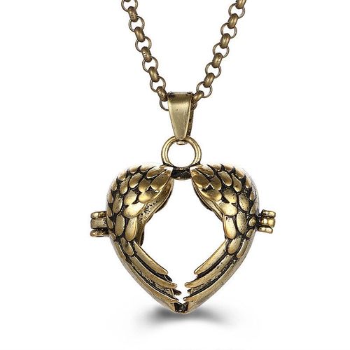 Diffuseur D'aromathérapie Vintage Du Mexique Pour Femme, Médaillons D'appel, Collier Doré, Pendentif De Haute Qualité, Bijoux Simples, Cadeau Tendance