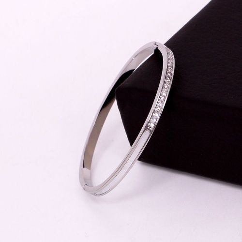Bracelet Carré En Cristal Pour Femmes, Bijoux En Acier Inoxydable, Design Coquille, Cadeau D'amour, Vente En Gros, Nouvelle Collection