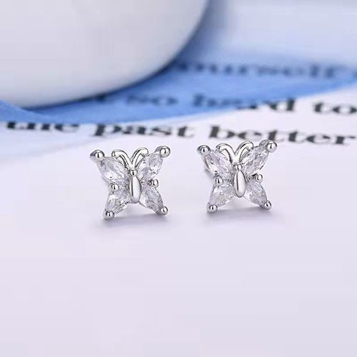 Aiguille D'oreille En Argent Sterling 925, Boucles D'oreilles En Zircon Pour Femmes, Cartilage, Helix Piercing, Bijoux Exquis, Cadeaux