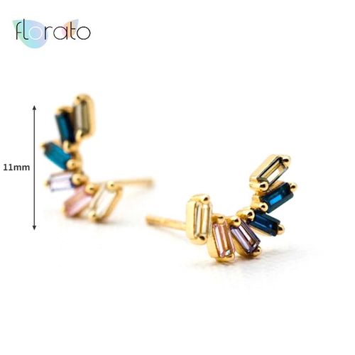 Aiguille D'oreille En Argent Sterling 925, Boucles D'oreilles En Zircon Pour Femmes, Cartilage, Helix Piercing, Bijoux Exquis, Cadeaux