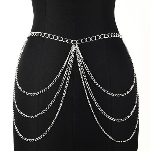 Chaîne De Taille Sexy Avec Strass Pour Femmes, Ceinture, Ventre, Chaîne, Tendance, Bijoux Pour Femmes, Festival, Rave, Accessoires De Fête